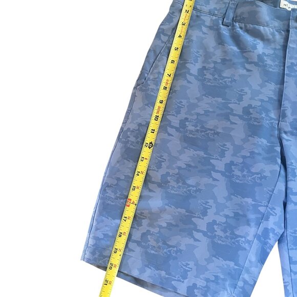 Peter Millar Blue Camo Performance Golf Shorts 33 🏌️ Shackleford Style - Picture 5 of 7